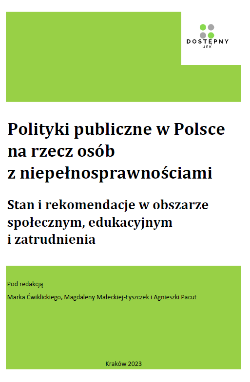 Okładka publikacji polityk publicznych 